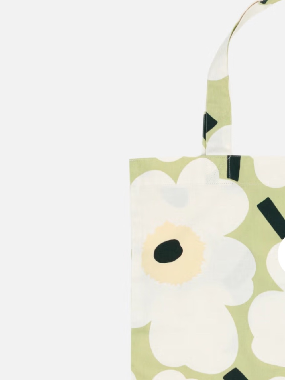 Marimekko Unikko Organic Cotton Tote Shopper Carrier Bag NWT RARE - Picture 2 of 2